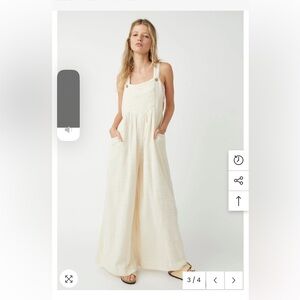 Free People Sun Drenched Overalls - Size Medium